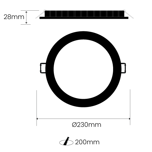 ULTRA SLIM R-SERIES dimensions