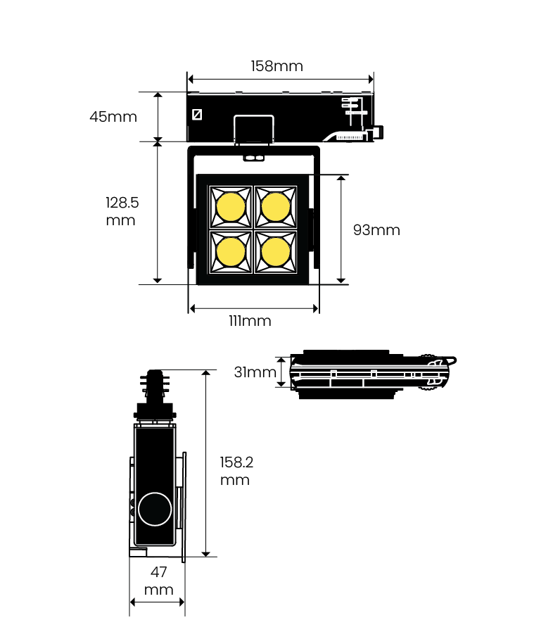 E-Pro Track dimensions