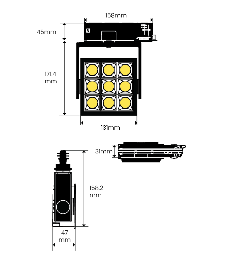 E-Pro Track dimensions