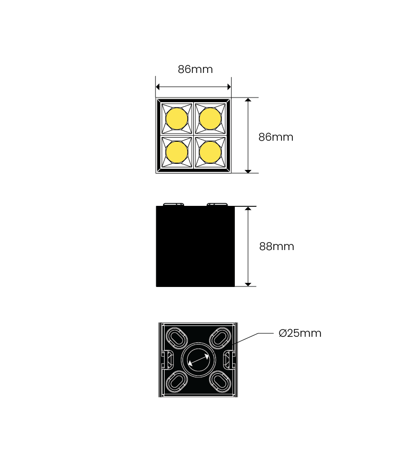 E-Pro Surface dimensions