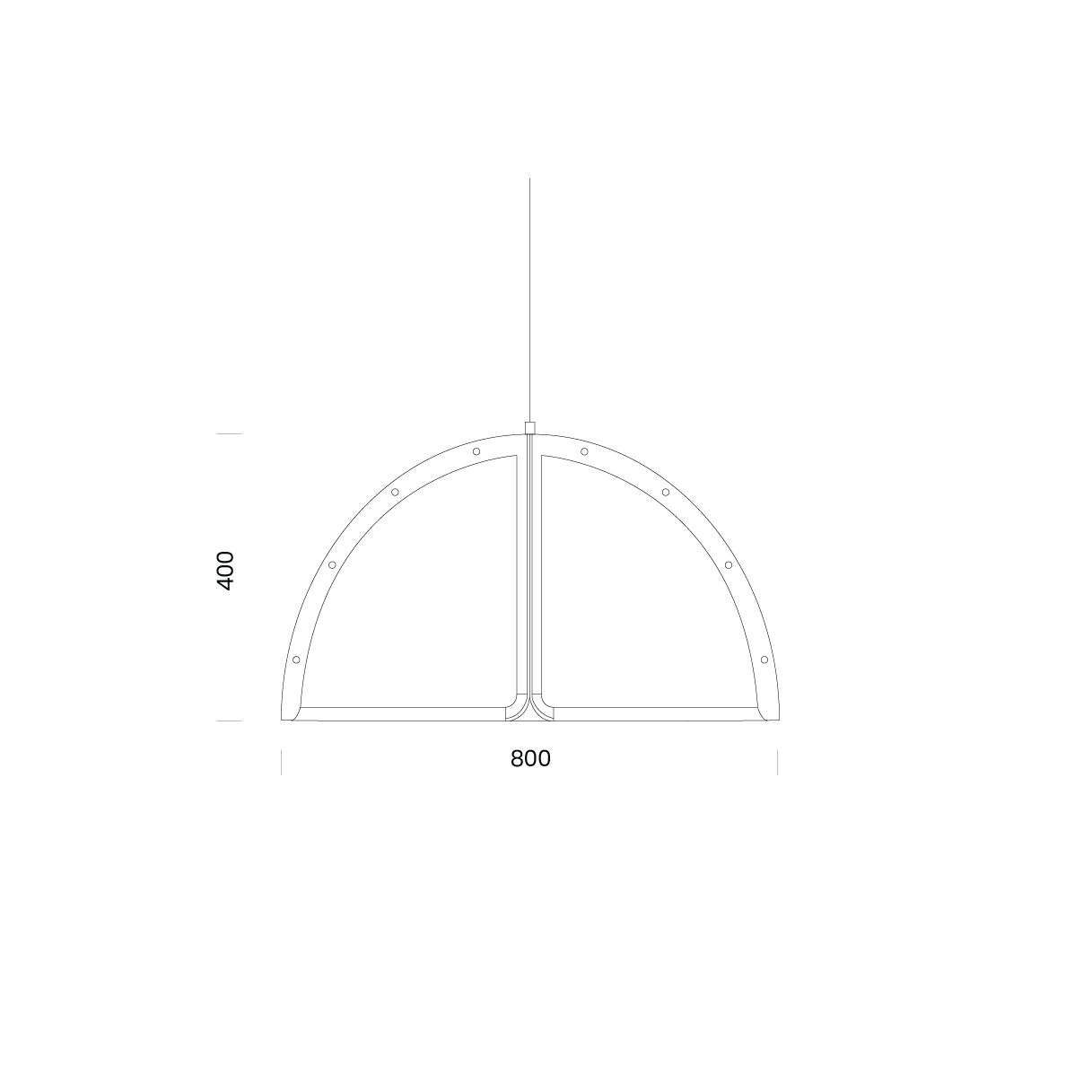 Sounds Like Light Pitch Pendant dimensions