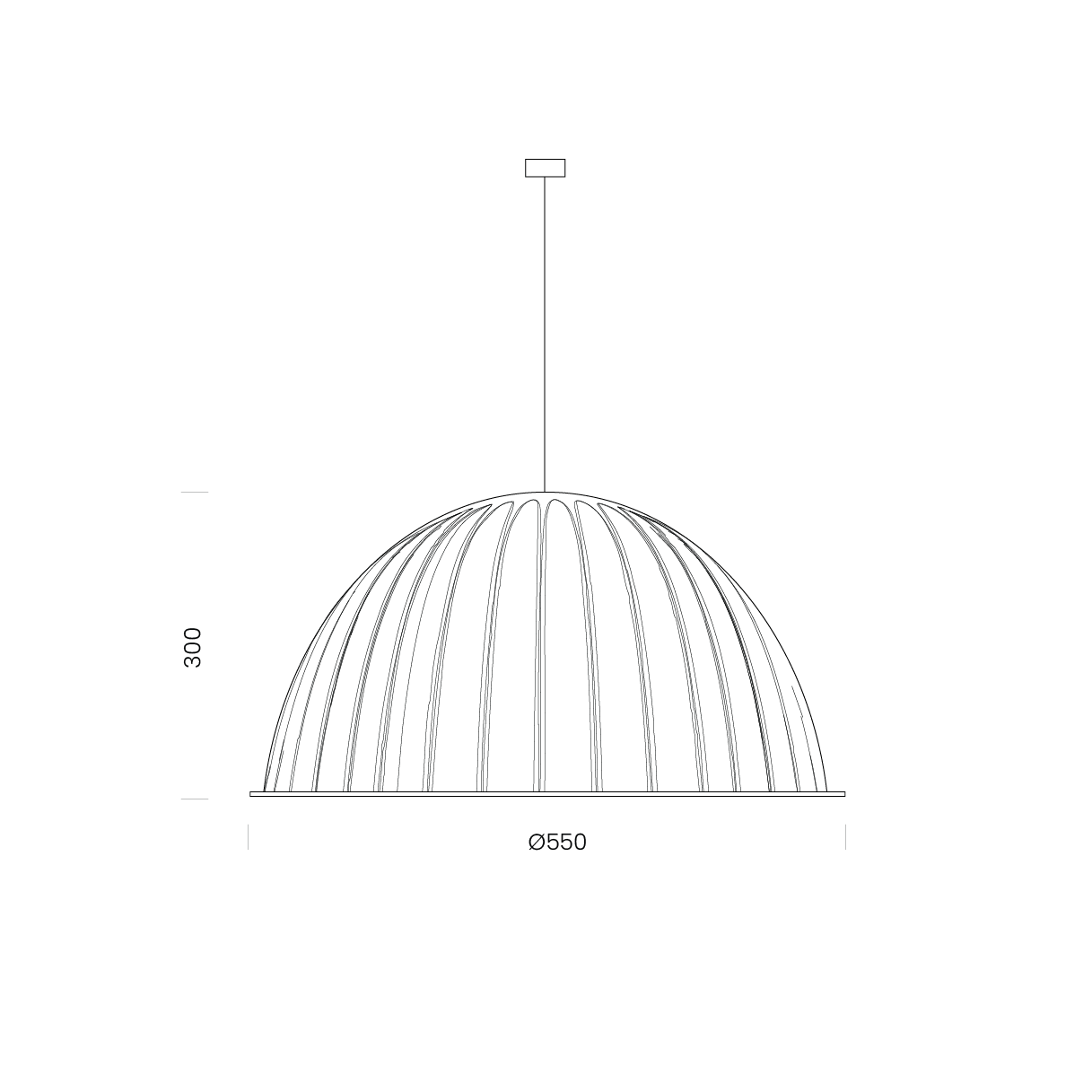 Sounds Like Light Harmony Pendant dimensions