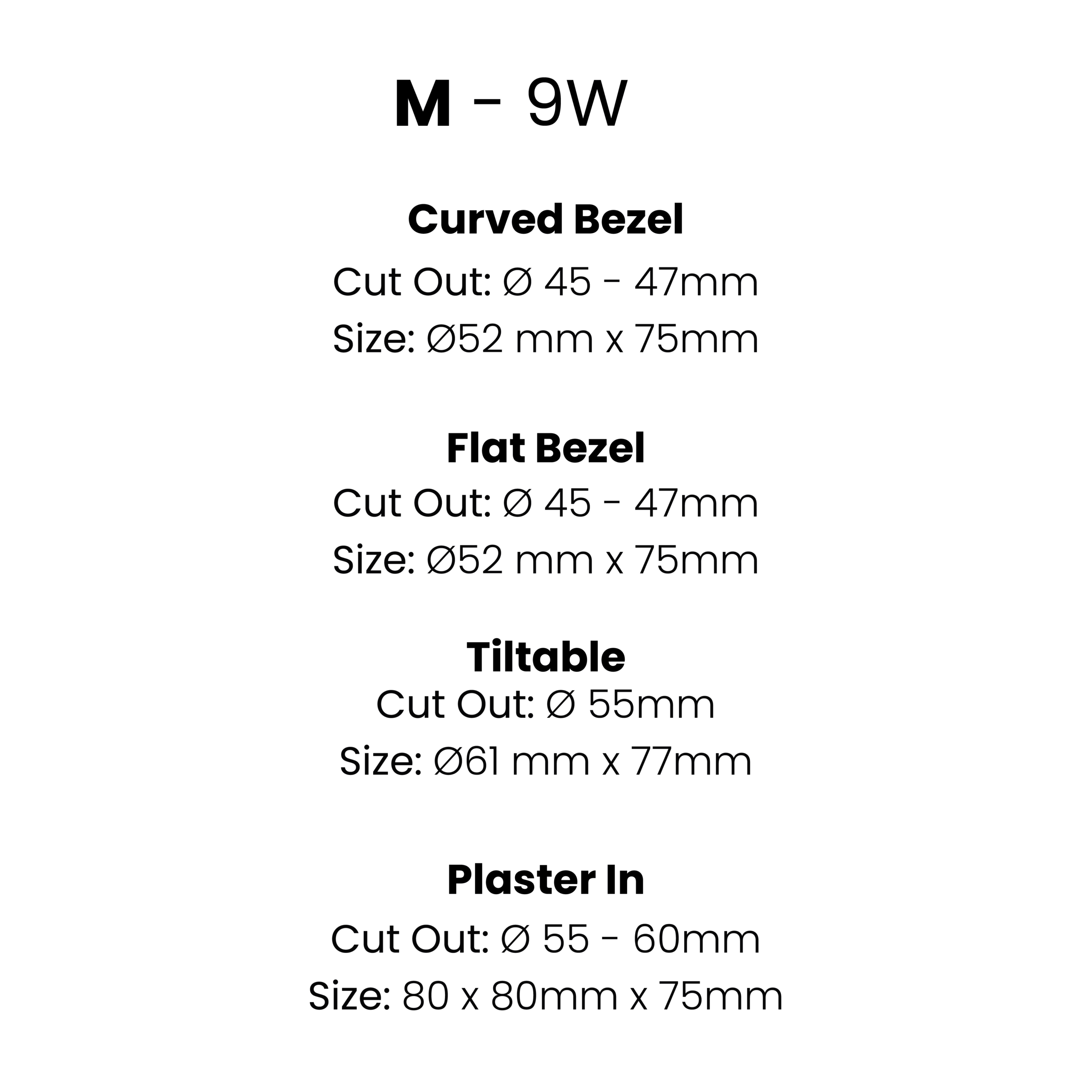 Mosaic Mini Spot dimensions