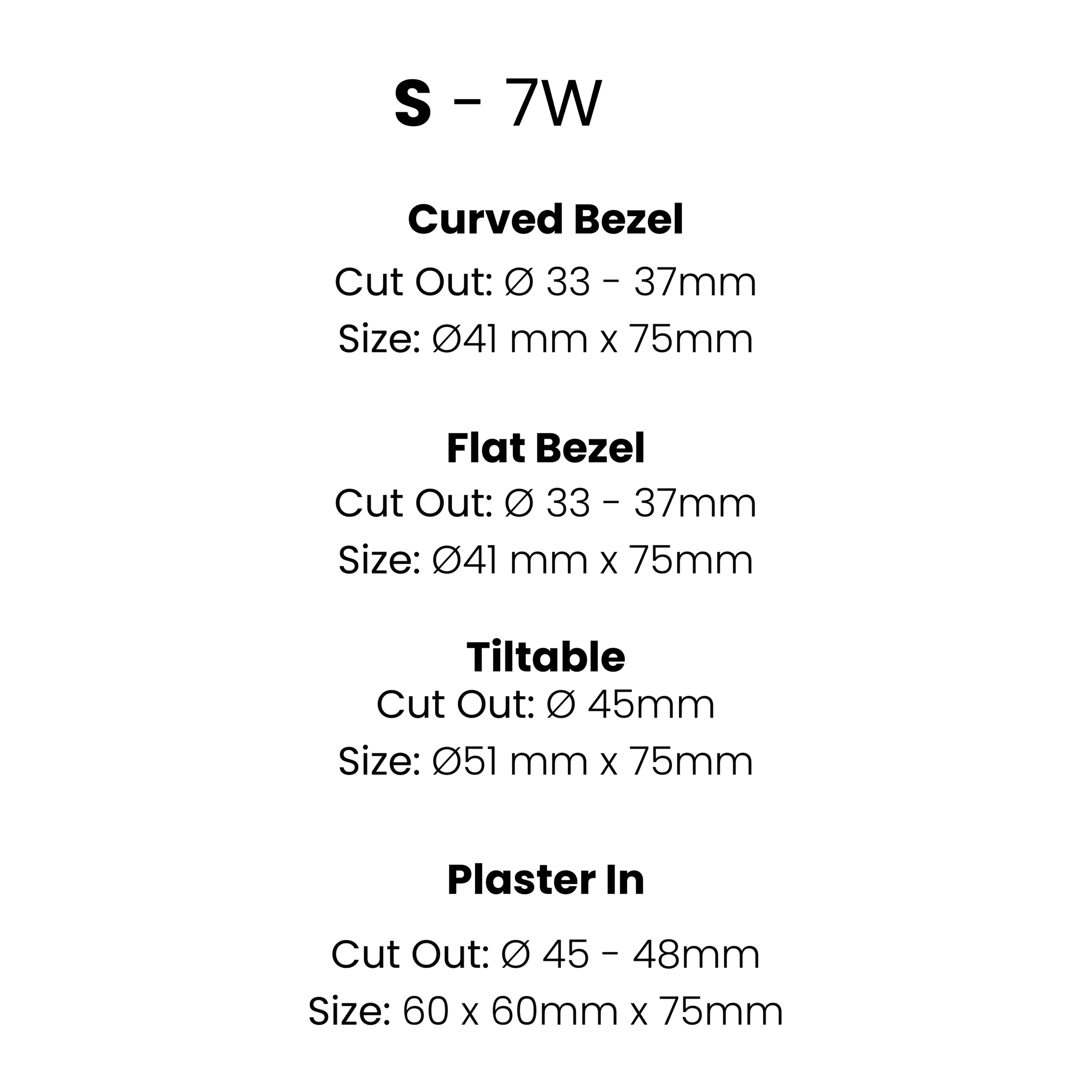 Mosaic Mini Spot dimensions