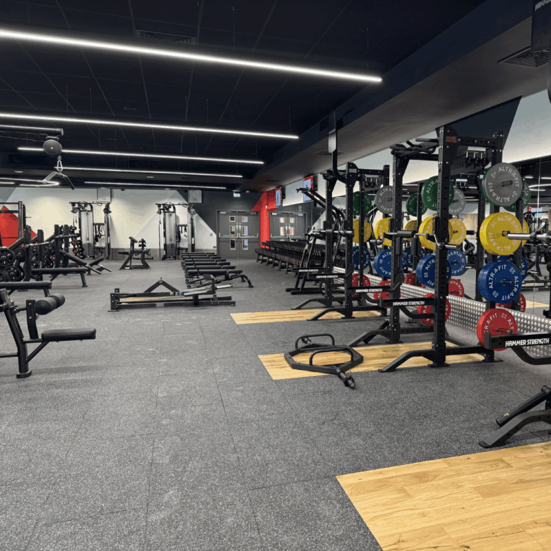 Straight Linear Lights in a gym