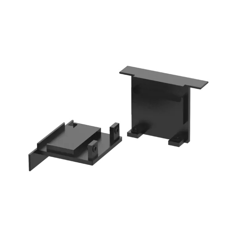 R373535-01 Flow+ Recessed 35×35 Profile End Caps (2Pcs)