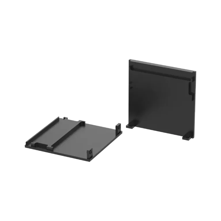 R383535-01 Flow+ 35×35 Profile End Caps (2Pcs)